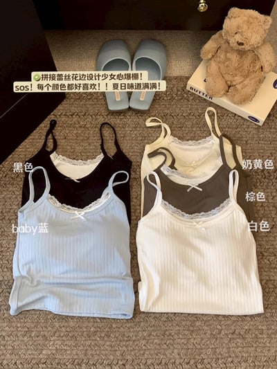 蕾絲蝴蝶結Bra Top吊帶背心11