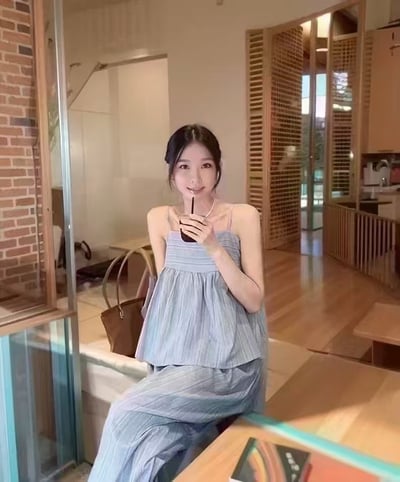 綁帶背心+寬褲套裝4