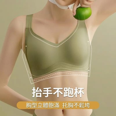【舒適推薦・寬肩帶釦款】超彈力果凍條無痕乳膠無鋼圈無痕內衣Bra3