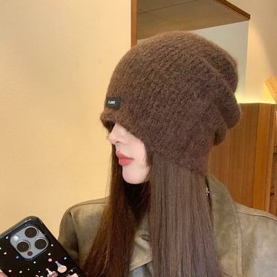 堆堆帽顯臉小保暖針織毛帽2