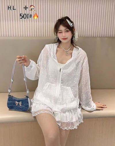 小花薄款罩衫防曬外套2