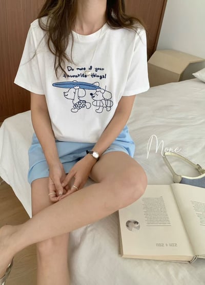 夏日衝浪狗狗tee上衣4