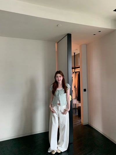 甜美蕾絲背心兩件套5