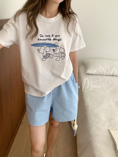 夏日衝浪狗狗tee上衣3