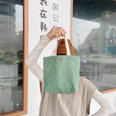 『買一送一』燈芯絨手提包・日常外出小包15