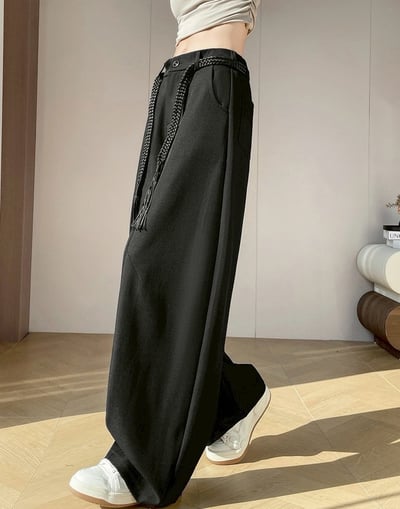 質感顯瘦垂感彎刀西裝褲*不含腰帶(常規/加長)18