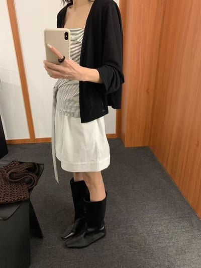 綁帶造型吊帶+外套兩件套9