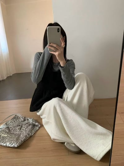 ★限時優惠｜至11/2★奶呼呼羊圈毛毛吊帶背心套裝8
