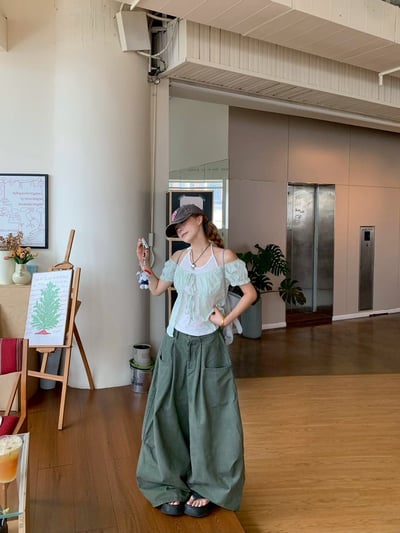 甜美蕾絲背心兩件套7
