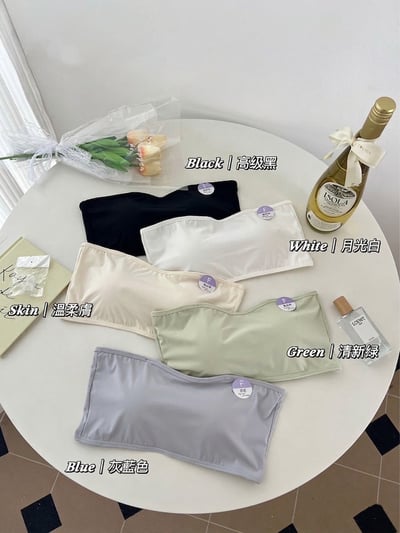 『買一送一』  平口乳膠固定杯防滑胸墊背心7