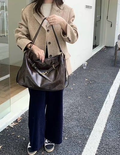 大容量多功能托特包單肩包後背包百搭肩背包5