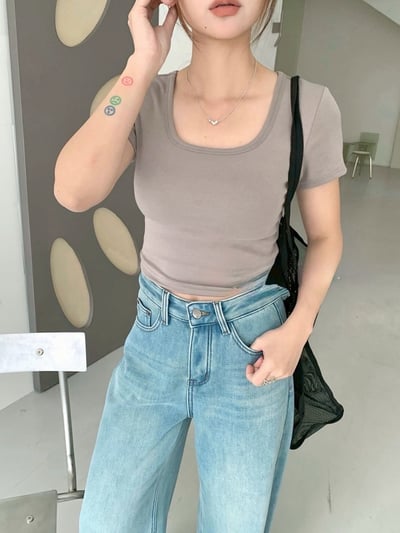 爆款 ! 方領可拆手掌胸墊Bra Top上衣3
