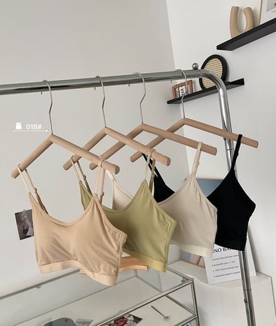『買一送一』 【冰絲涼感】大U美背吊帶胸墊背心3