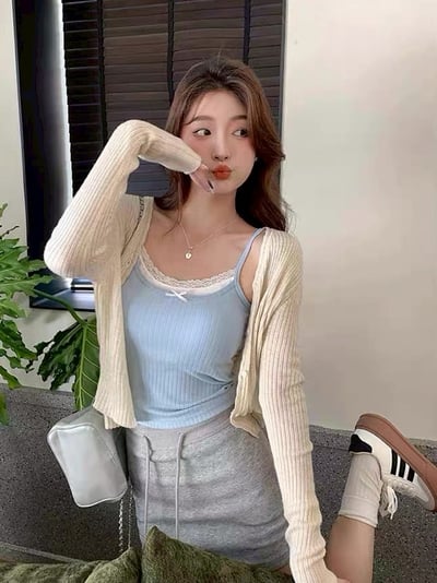 蕾絲蝴蝶結Bra Top吊帶背心5