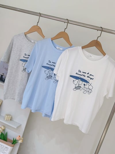 夏日衝浪狗狗tee上衣7