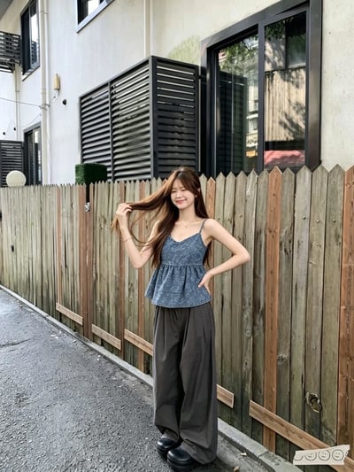 小花牛仔吊帶背心(單穿/疊穿)5