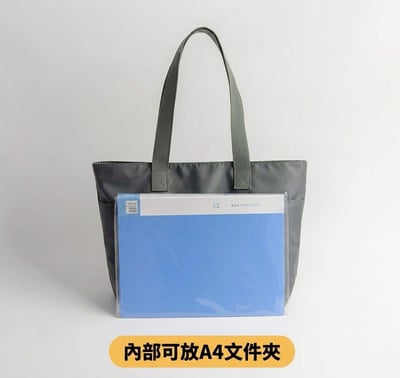 多口袋大容量尼龍托特包上班上課肩背包11