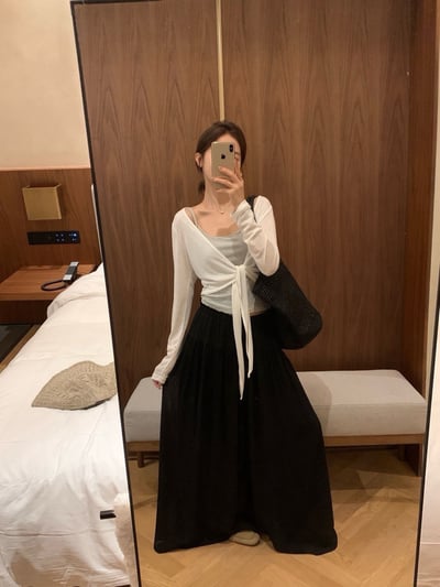 防曬外條紋背心兩件套5