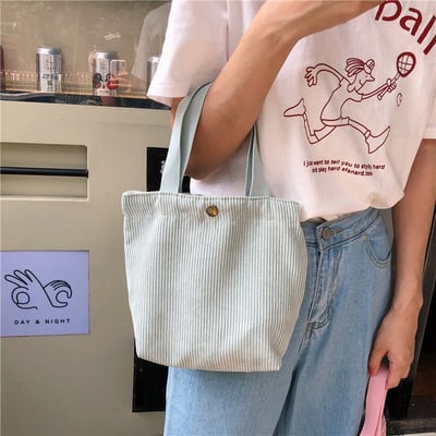『買一送一』燈芯絨手提包・日常外出小包20