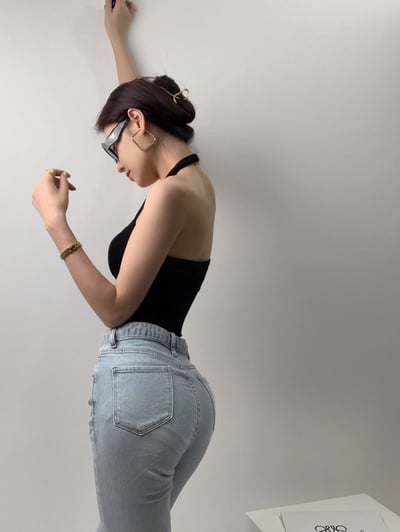 BRATOP-【涼感】掛脖吊帶短版美背立體胸墊罩杯BRA背心3