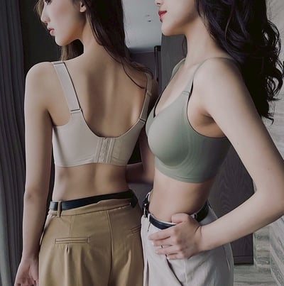 【舒適推薦・寬肩帶釦款】超彈力果凍條無痕乳膠無鋼圈無痕內衣Bra7