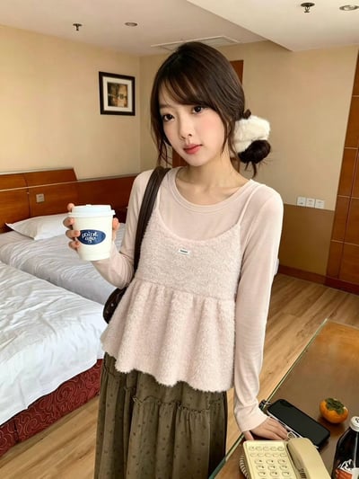 奶呼呼吊帶上衣兩件套3