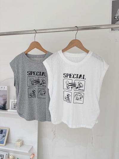 卡通四格背心上衣1