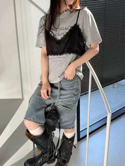 蕾絲小背心TEE兩件套上衣2
