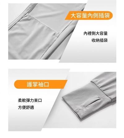 UPF50+ 男女款冰絲涼感防曬外套(經典/升級/大帽簷)7