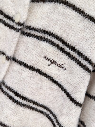 ★限時優惠｜至11/2★刺繡字可愛條紋毛衣針織上衣10