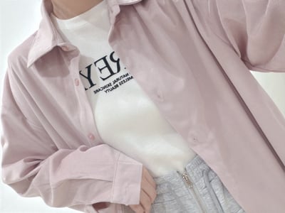燈芯絨質感襯衫6