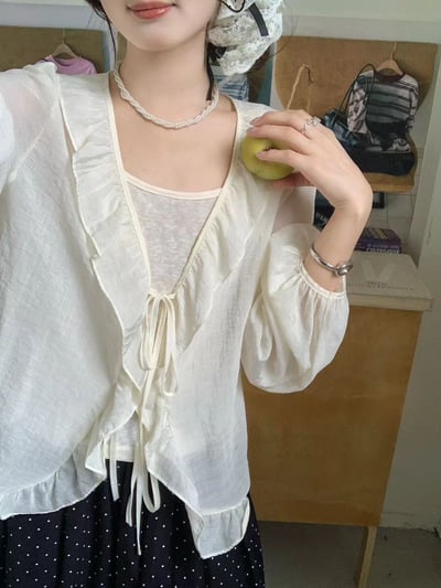 綁結造型背心上衣二件套2