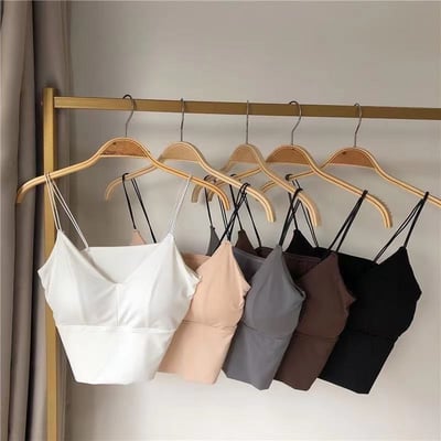 『買一送一』  【冰絲涼感】細帶冰絲美背胸墊背心3