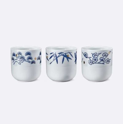 歲寒三友 松、竹、梅杯4