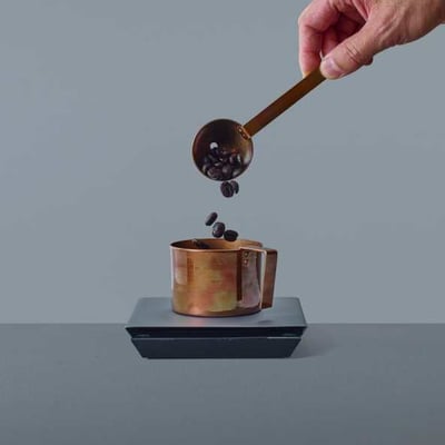 單孔咖啡勺 & 折把銅杯1