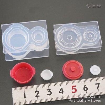 floree 帶蓋3D鑄鐵鍋模具2