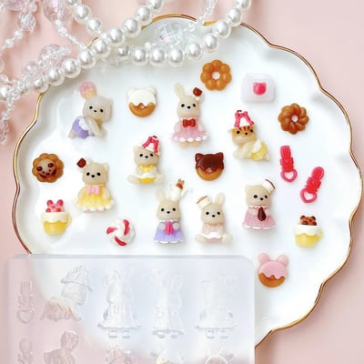 Croccha8種兔子迷你精緻可愛服裝模具2
