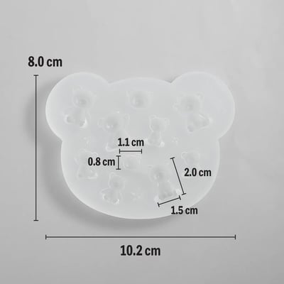 Croccha迷你小熊模具4