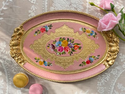 義大利佛羅倫斯手工水果橢圓盤2