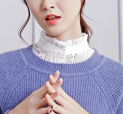時尚百搭毛衣假領片4