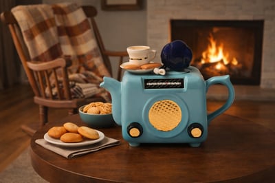 英國造型壺-收音機(中)Radio1