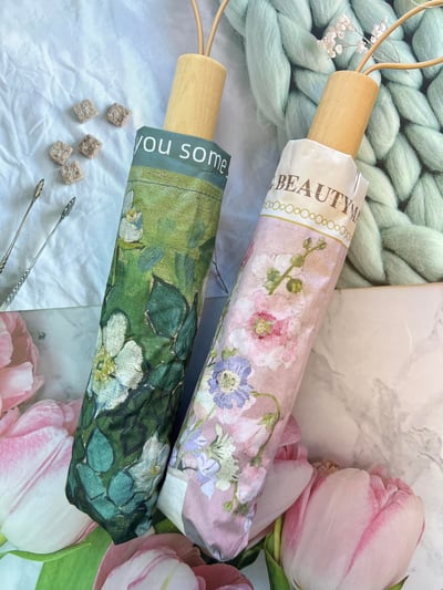 復古油畫晴雨兩用傘4