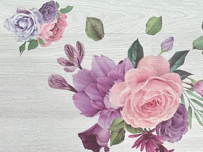 花開富貴立體壁貼10