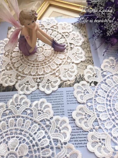 經典蕾絲圓墊/桌墊/杯墊4
