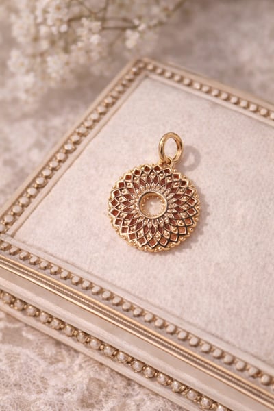 法式鏤空花輪可變式吊墜1