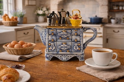 英國造型壺-法式香頌暖爐(大)French Stove1