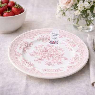 英國伯利粉玫瑰餐具系列3