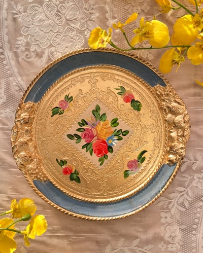 義大利佛羅倫斯手工水果圓形小茶盤4