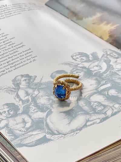 MONNALUNA-Crystal and Spiga Ring4