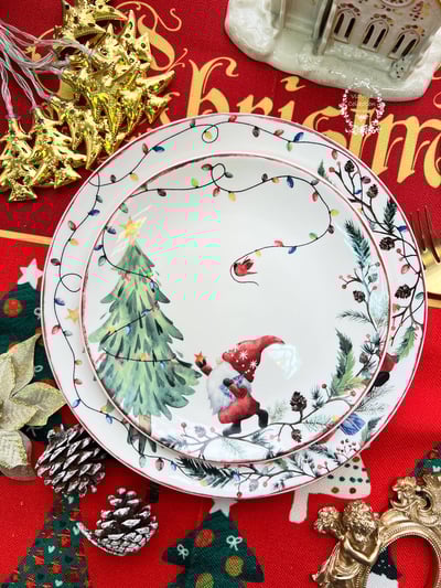 聖誕老公公餐盤1